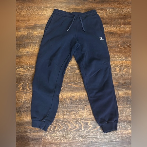 Converse Mens Blue athletic Jogger Sweatpants Size XS Embroidered Logo - Picture 5 of 7